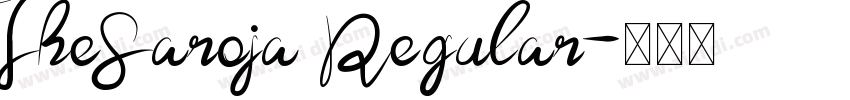 TheSaroja Regular字体转换